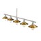 Z-Lite Casa 5 Light Island/Billiard, Brushed Nickel & Factory Brass 613-5L-BN+FB - alternate 4